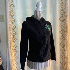 Vintage Slytherin Zip Hoodie